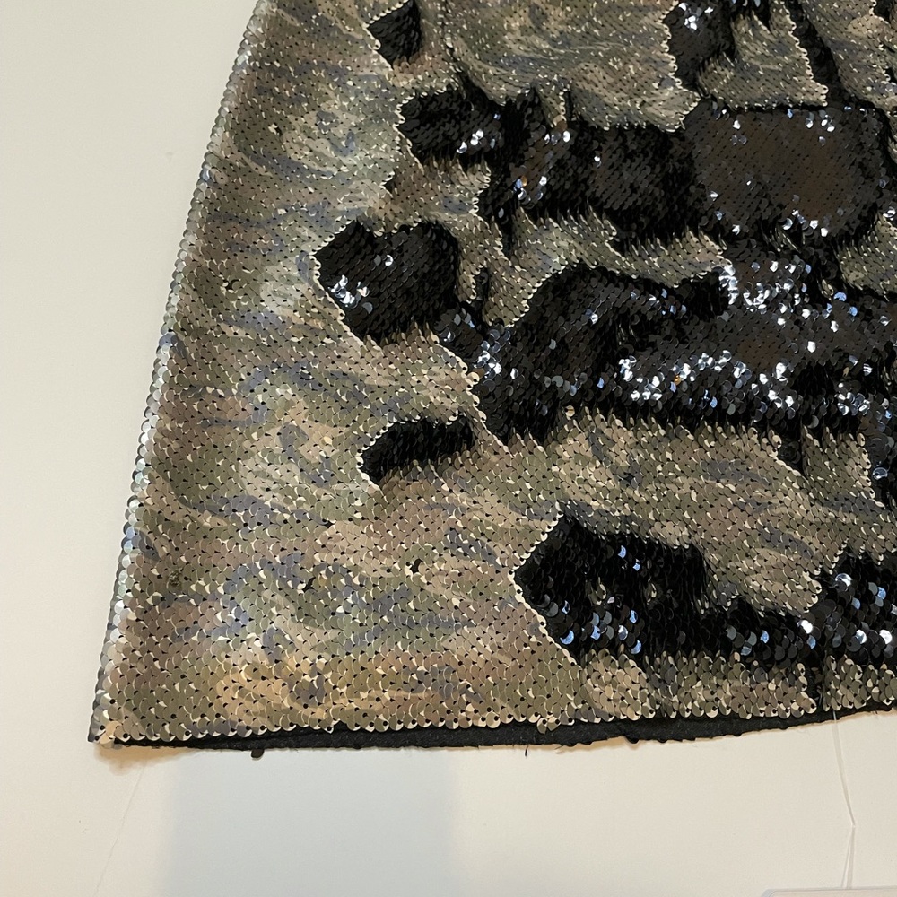 Free People Skinny Sequin Mini Skirt in Camo - Picture 5 of 8